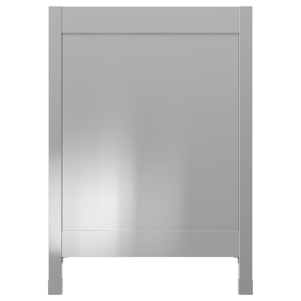 NOGSTA Cover panel with legs, stainless steel, 62x88 cm