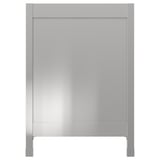 NOGSTA Cover panel with legs, stainless steel, 62x88 cm