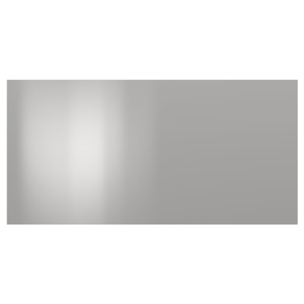 NOGSTA Drawer front, stainless steel, 76x38 cm
