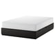 Option: NORDLI Bed frame with storage and mattress, anthracite/Vågstranda medium firm, Queen