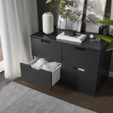 NORDLI Chest of 4 drawers, anthracite, 80x53 cm