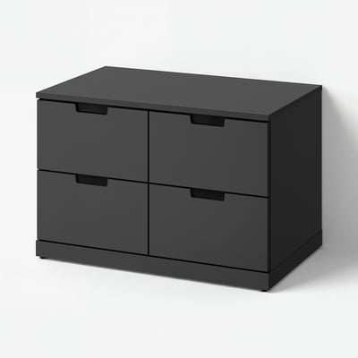 NORDLI Chest of 4 drawers, anthracite, 80x47x53 cm