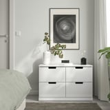 NORDLI Chest of 4 drawers, white, 80x53 cm