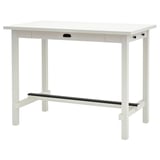 NORDVIKEN Bar table, white, 140x80x105 cm
