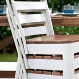 NORRMANSÖ / NORRMANSÖ Table+6 chairs, outdoor, acacia/beige acacia, 220x100 cm