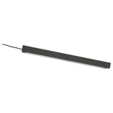 ÖVERSIDAN LED wardrobe lighting strp w sensor, dimmable dark grey, 18 "