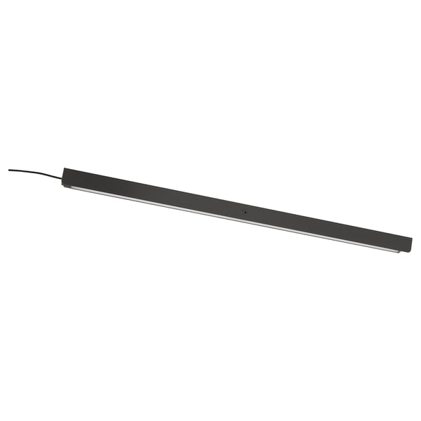 ÖVERSIDAN LED wardrobe lighting strp w sensor, dimmable dark grey, 28 "
