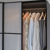 ÖVERSIDAN LED wardrobe lighting strp w sensor, dimmable dark grey, 28 "