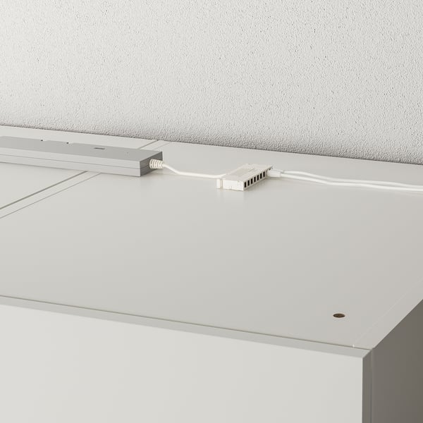 ÖVERSIDAN LED wardrobe lighting strp w sensor, dimmable white, 18 "