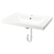 Option: ORRSJÖN Wash-basin with water trap, white, 78.7x55.3 cm