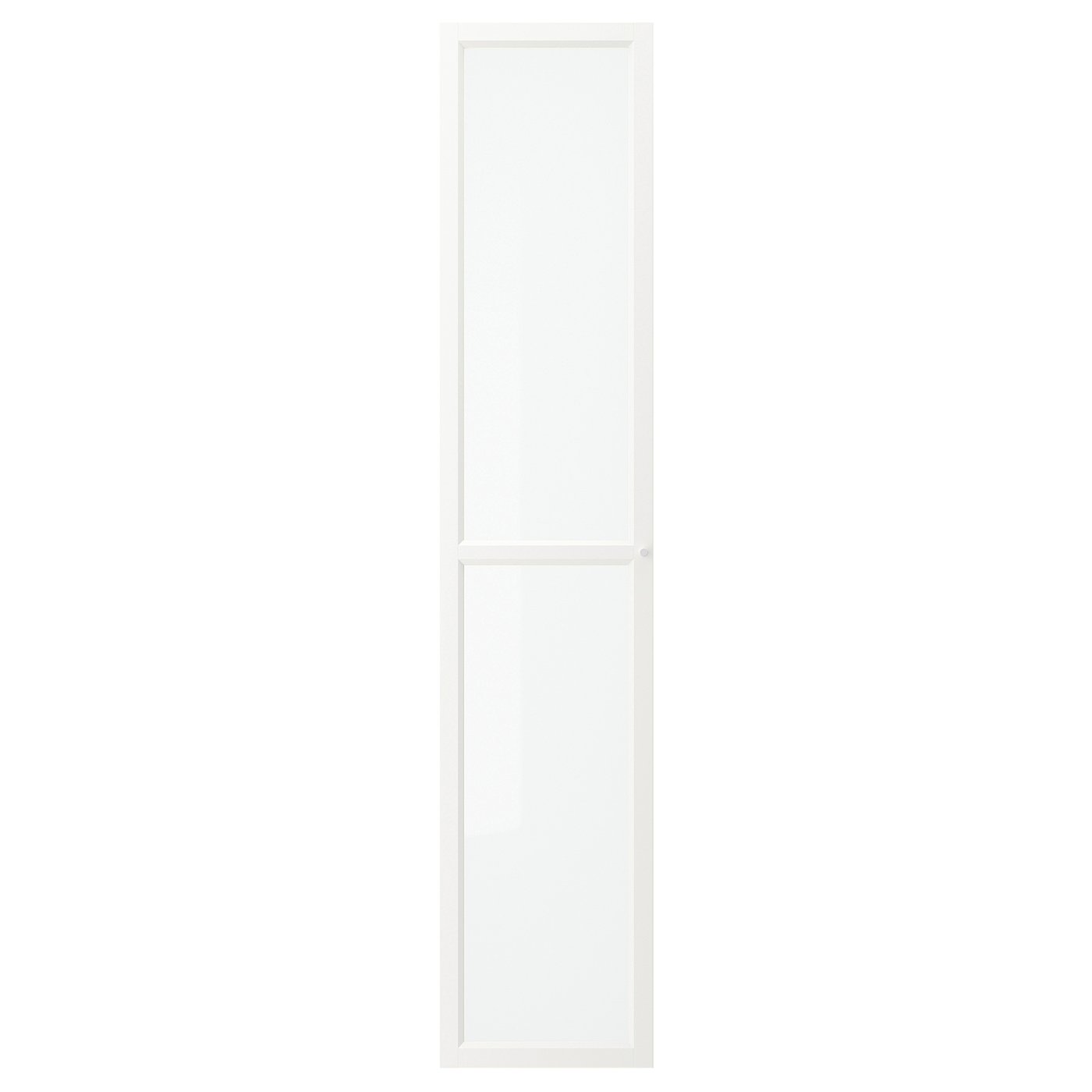 IKEAイケアデスクAMLIDEN+OLOV OXBERG glass door, white, 40x192 cm - IKEA