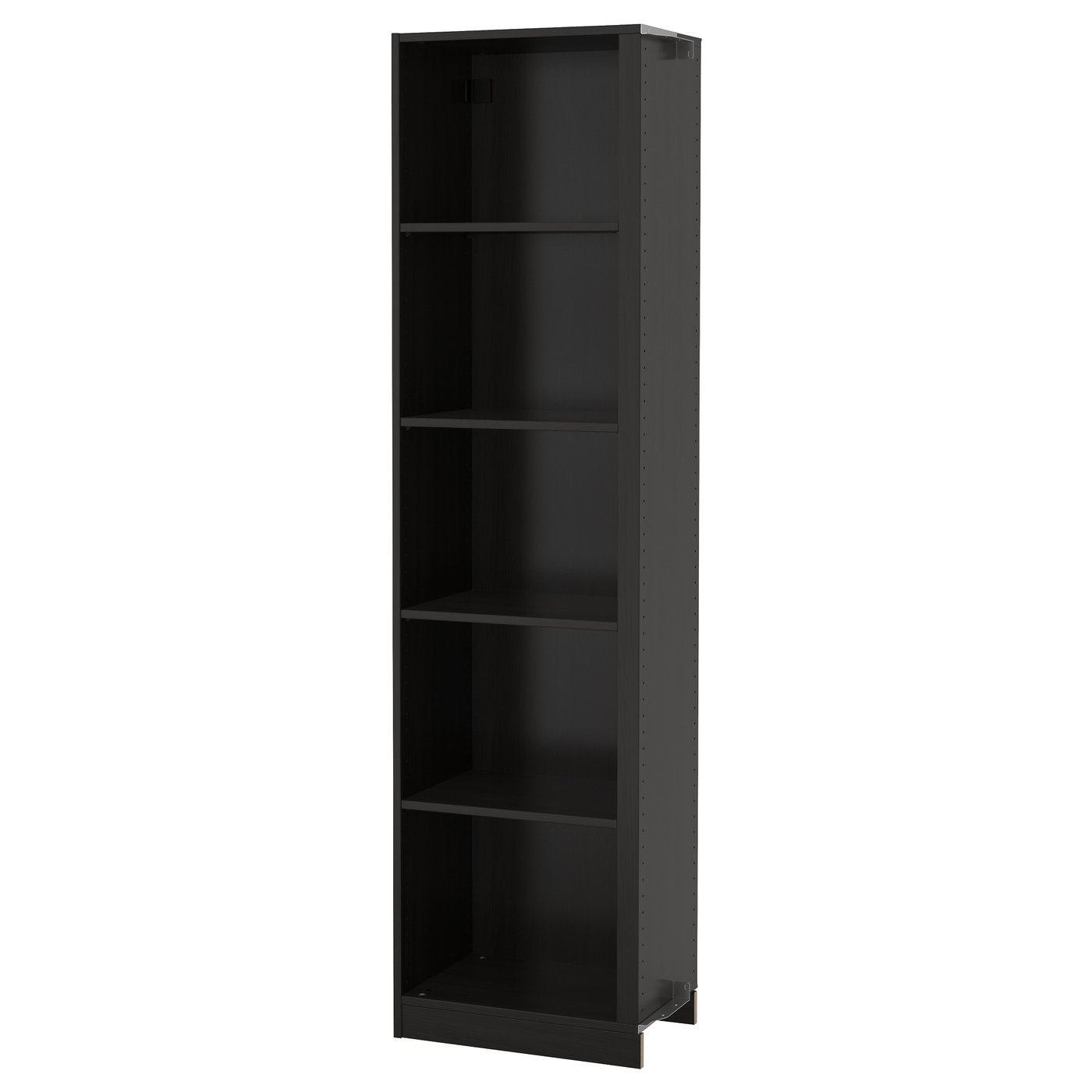 PAX Addon corner unit with 4 shelves, blackbrown, 53x35x201 cm IKEA