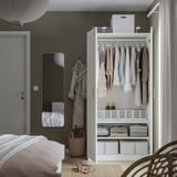 PAX / BERGSBO Wardrobe combination, white/white, 100x60x201 cm