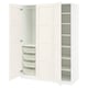 Option: PAX / BERGSBO Wardrobe combination, white/white, 150x60x201 cm