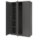 PAX / FORSAND Wardrobe combination, dark grey/dark grey, 150x60x236 cm