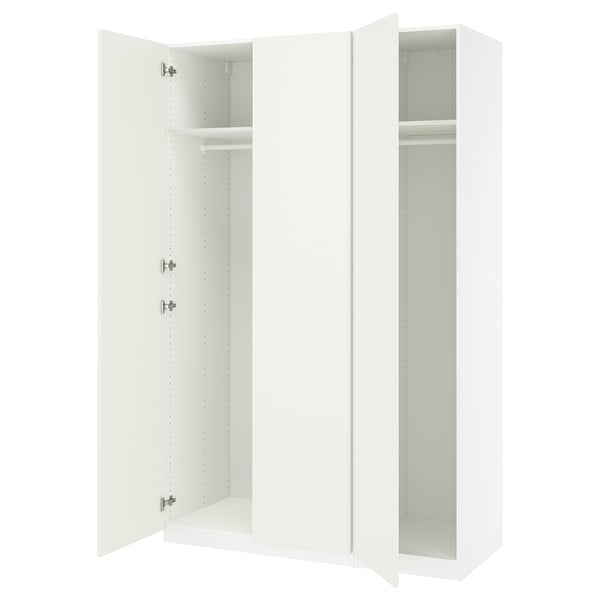 PAX / FORSAND Wardrobe combination, white/white, 150x60x236 cm