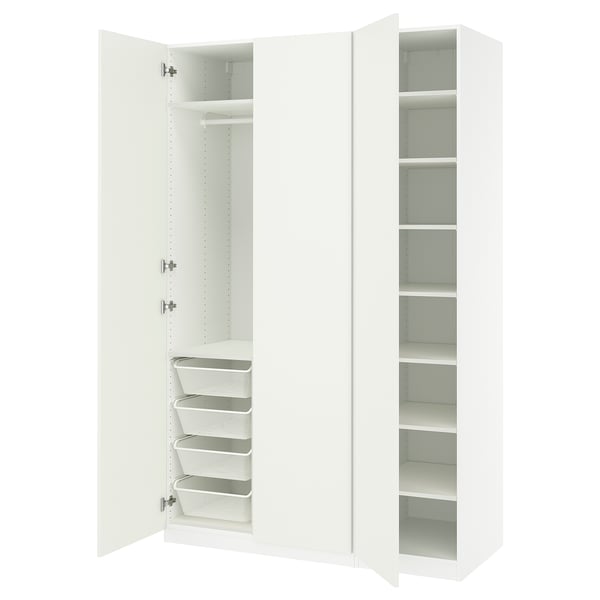 PAX / FORSAND Wardrobe combination, white/white, 150x60x236 cm