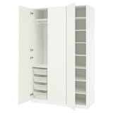 PAX / FORSAND Wardrobe combination, white/white, 150x60x236 cm