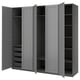 Option: PAX / GULLABERG Wardrobe combination, dark grey/dark grey, 250x60x236 cm
