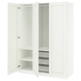 PAX / GULLABERG Wardrobe combination, white/white, 150x60x201 cm
