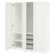 Option: PAX / GULLABERG Wardrobe combination, white/white, 150x60x201 cm
