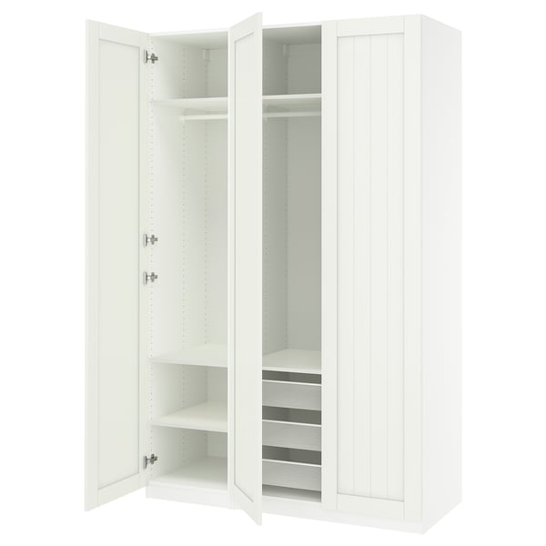 PAX / GULLABERG Wardrobe combination, white/white, 150x60x236 cm