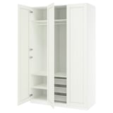 PAX / GULLABERG Wardrobe combination, white/white, 150x60x236 cm