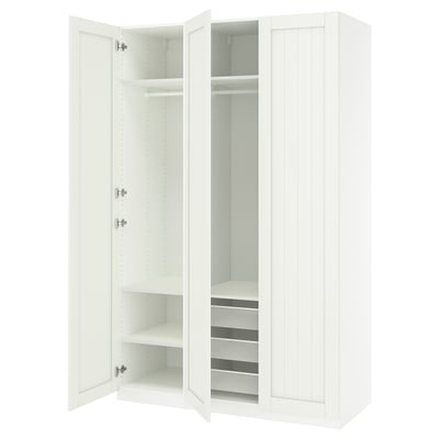 PAX / GULLABERG Wardrobe combination, white/white, 150x60x236 cm