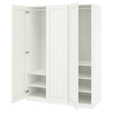 PAX / GULLABERG Wardrobe combination, white/white, 150x60x201 cm