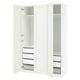 PAX / GULLABERG Wardrobe combination, white/white, 150x60x236 cm