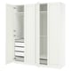 PAX / GULLABERG Wardrobe combination, white/white, 200x60x236 cm
