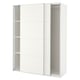 Option: PAX / MEHAMN Wardrobe combination, white/double sided white, 150x66x201 cm
