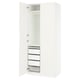 Option: PAX / TONSTAD Wardrobe combination, white/off-white, 100x60x236 cm