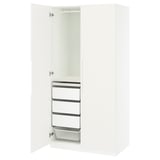 PAX / TONSTAD Wardrobe combination, white/off-white, 100x60x201 cm
