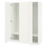 PAX / TONSTAD Wardrobe combination, white/off-white, 150x60x201 cm