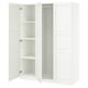 Option: PAX / TYSSEDAL Wardrobe combination, white/white, 150x60x201 cm