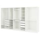 PAX Wardrobe combination, white, 375x58x201 cm