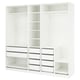 Option: PAX Wardrobe combination, white, 250x58x236 cm