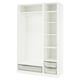 PAX Wardrobe combination, white, 150x58x236 cm