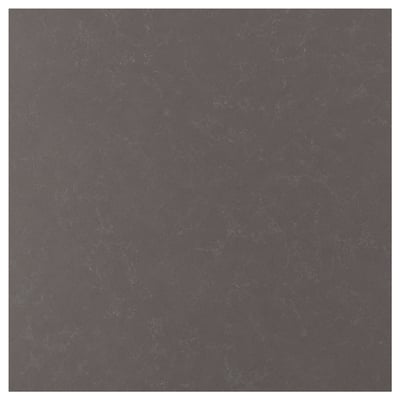A dark grey, smooth quartz wall panel.