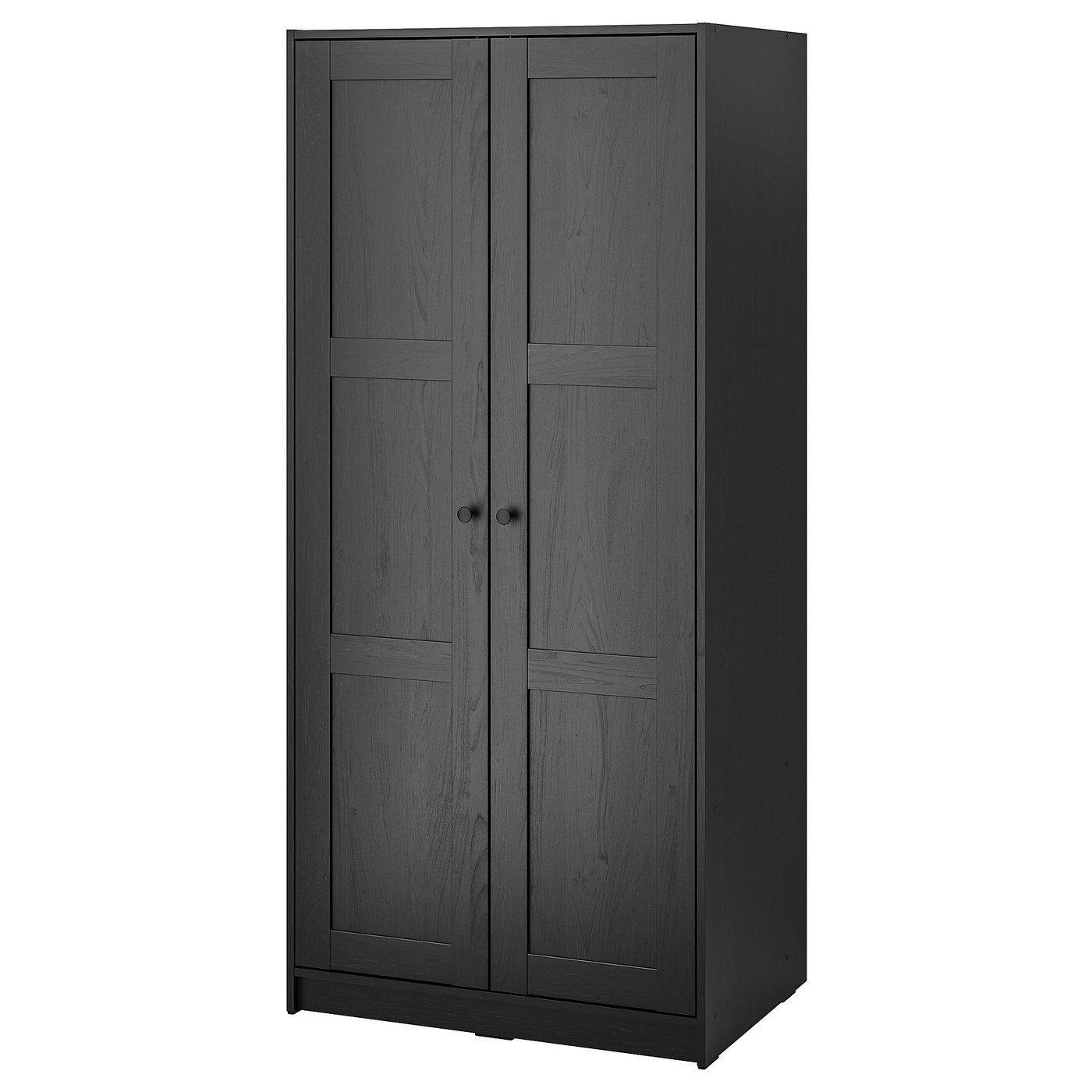RAKKESTAD wardrobe with 2 doors, black-brown, 79x176 cm - IKEA