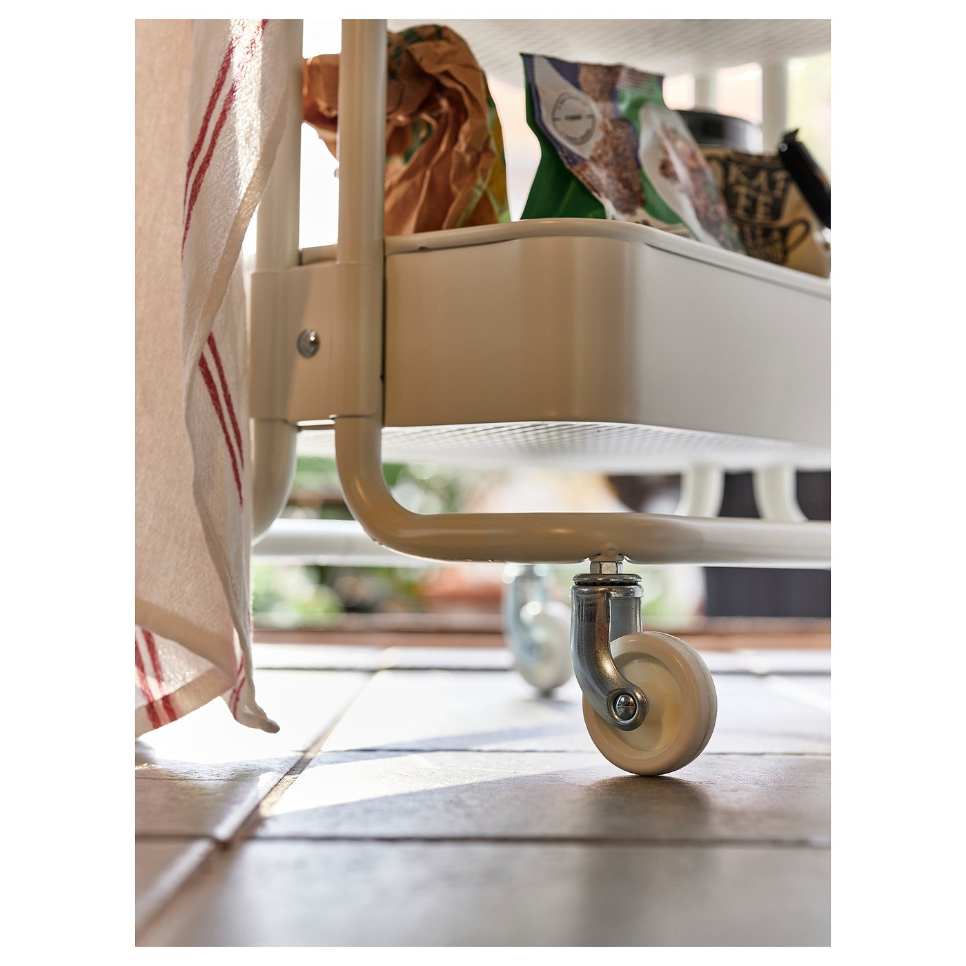 tt IKEA✴︎ラグ 200×300 IKEA RASKOG Utility Cart on Casters Steel, White 30 3/4