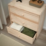 RAST Chest of 3 drawers, pine, 62x68 cm