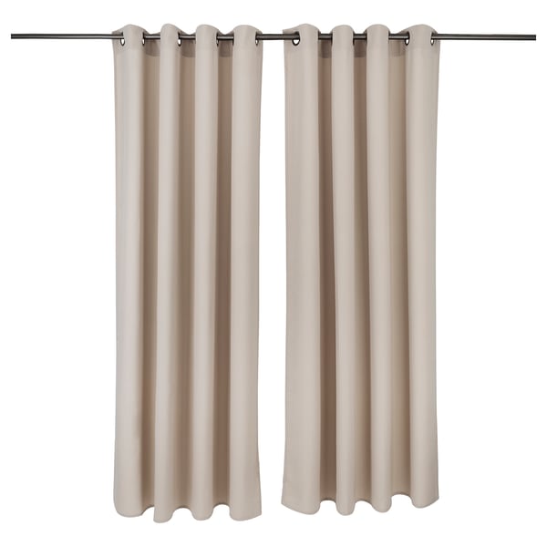 REVLUMMER Curtains, 1 pair, beige, 140x213 cm