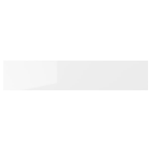 RINGHULT Drawer front, high-gloss white, 61x13 cm