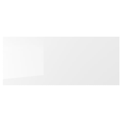 RINGHULT white high-gloss kitchen drawer. Modern, durable, easy-clean design.