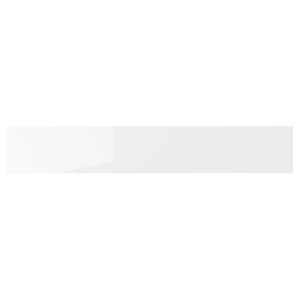 RINGHULT Drawer front, high-gloss white, 76x13 cm
