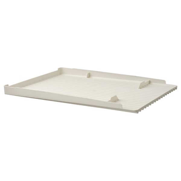 RINNIG Dish drainer, double-sided, white, 40x31 cm