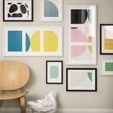 RÖDALM Frame for 3 pictures, white, 76x35 cm