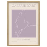 RÖDALM Frame with poster, Paix Lineaire, 50x70 cm